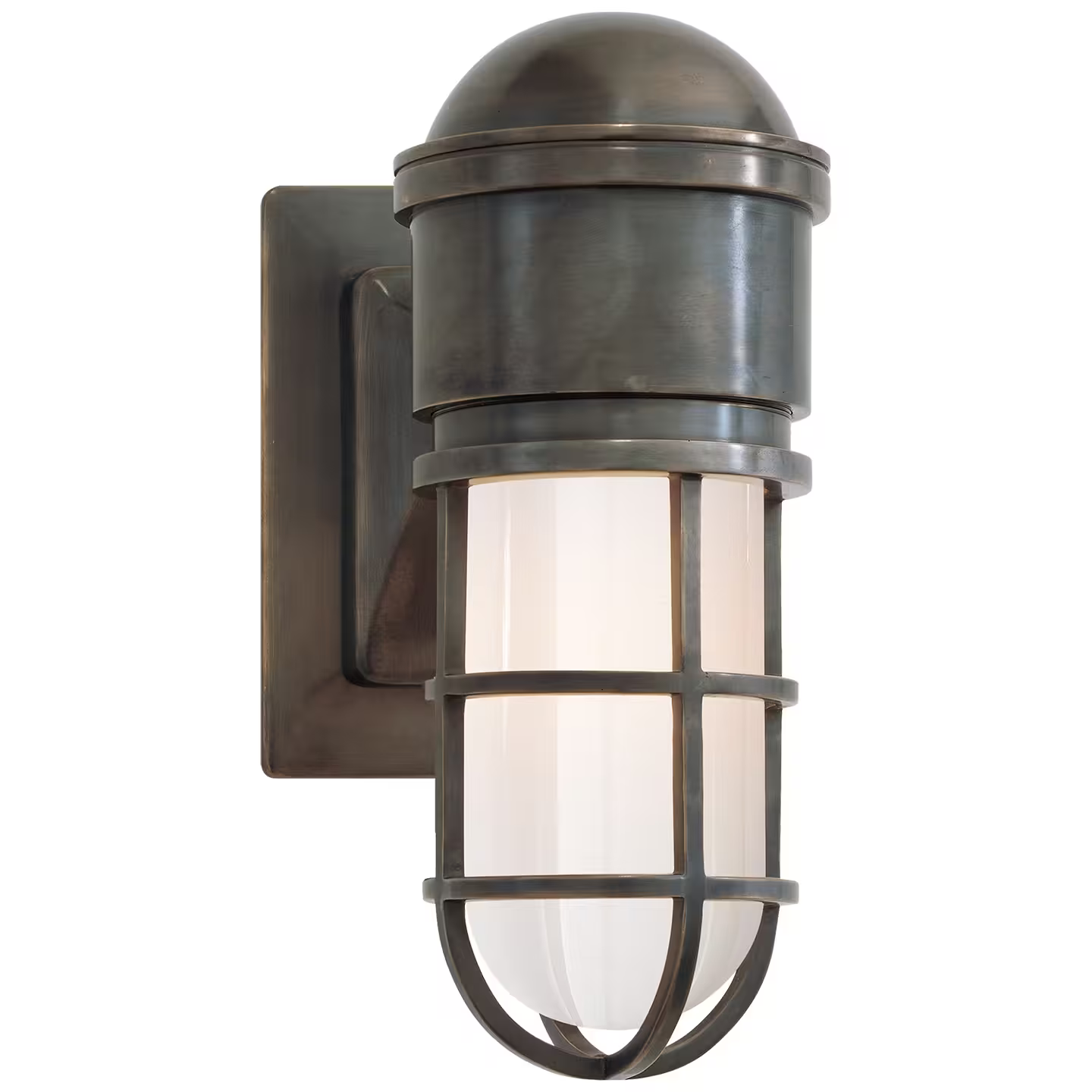 Marine White Glass Wall Light