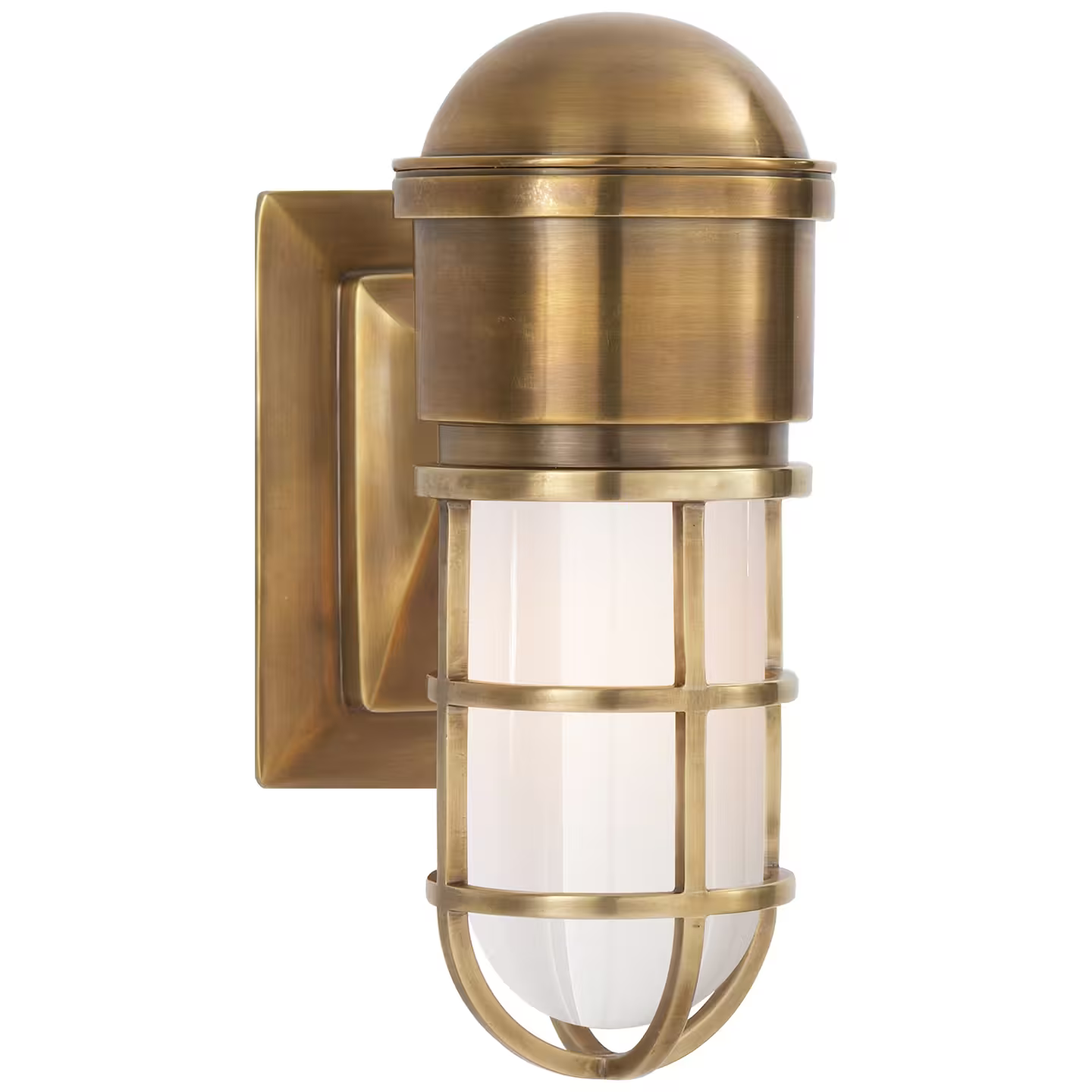Marine White Glass Wall Light