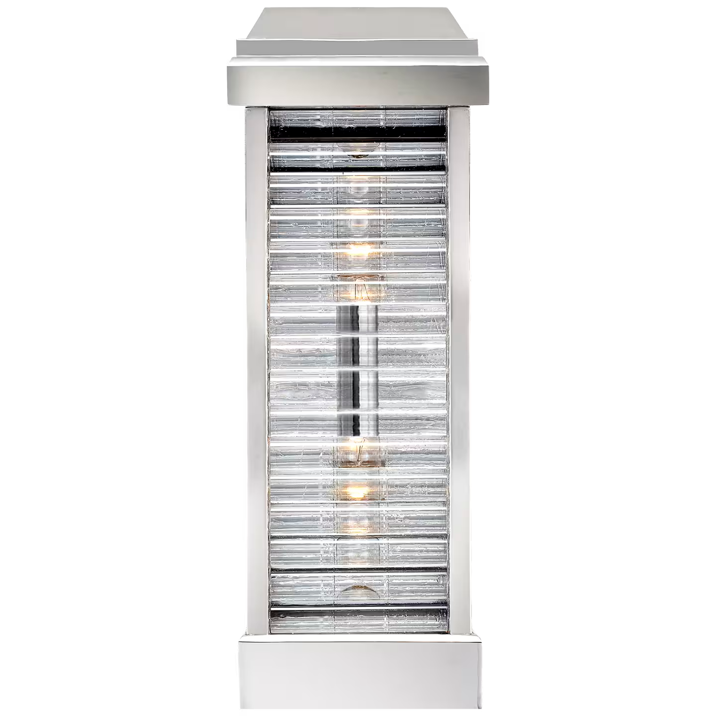 Dunmore Tell Curved Glass Louver Sconce