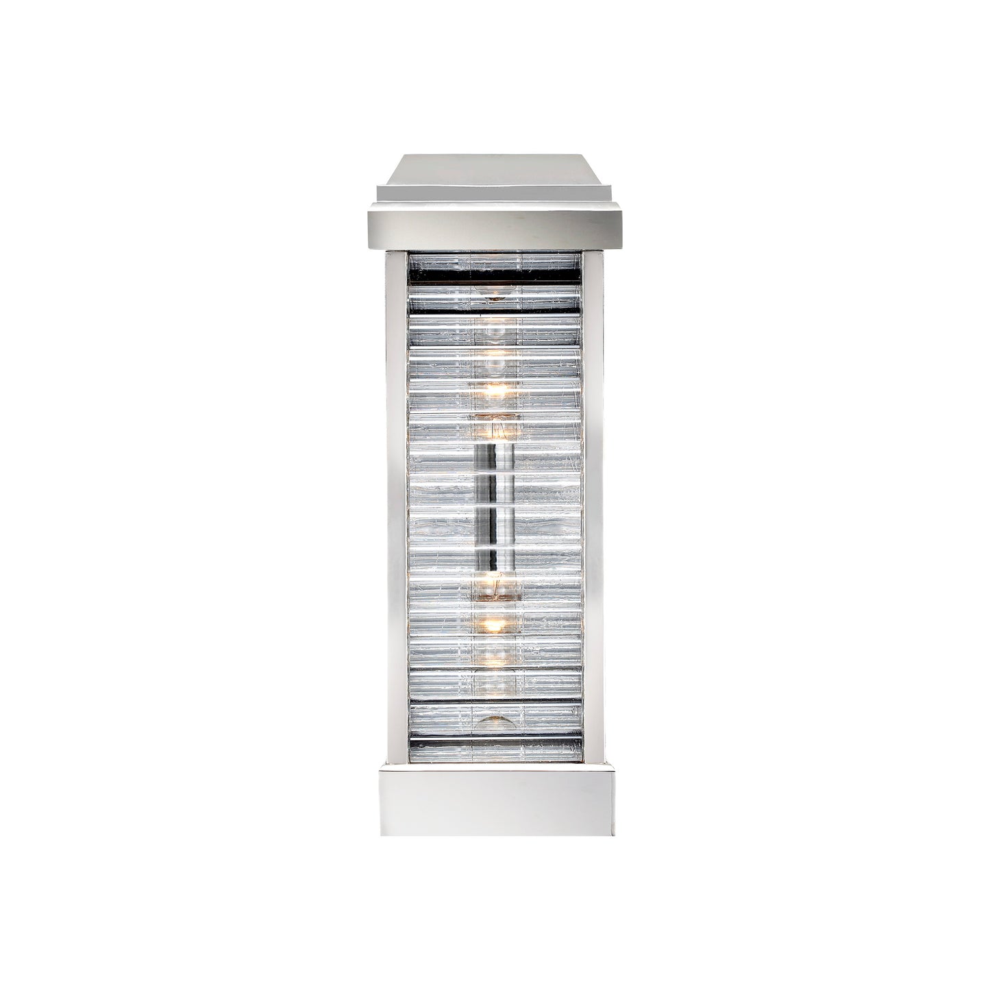 Dunmore Tell Curved Glass Louver Sconce