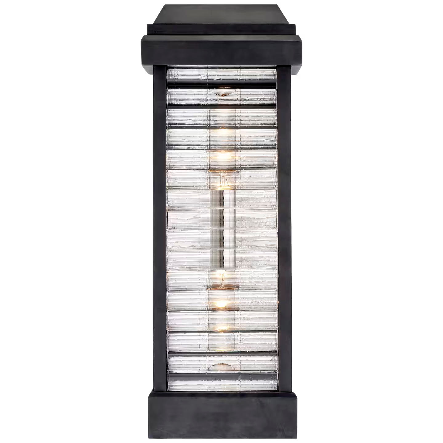 Dunmore Tell Curved Glass Louver Sconce