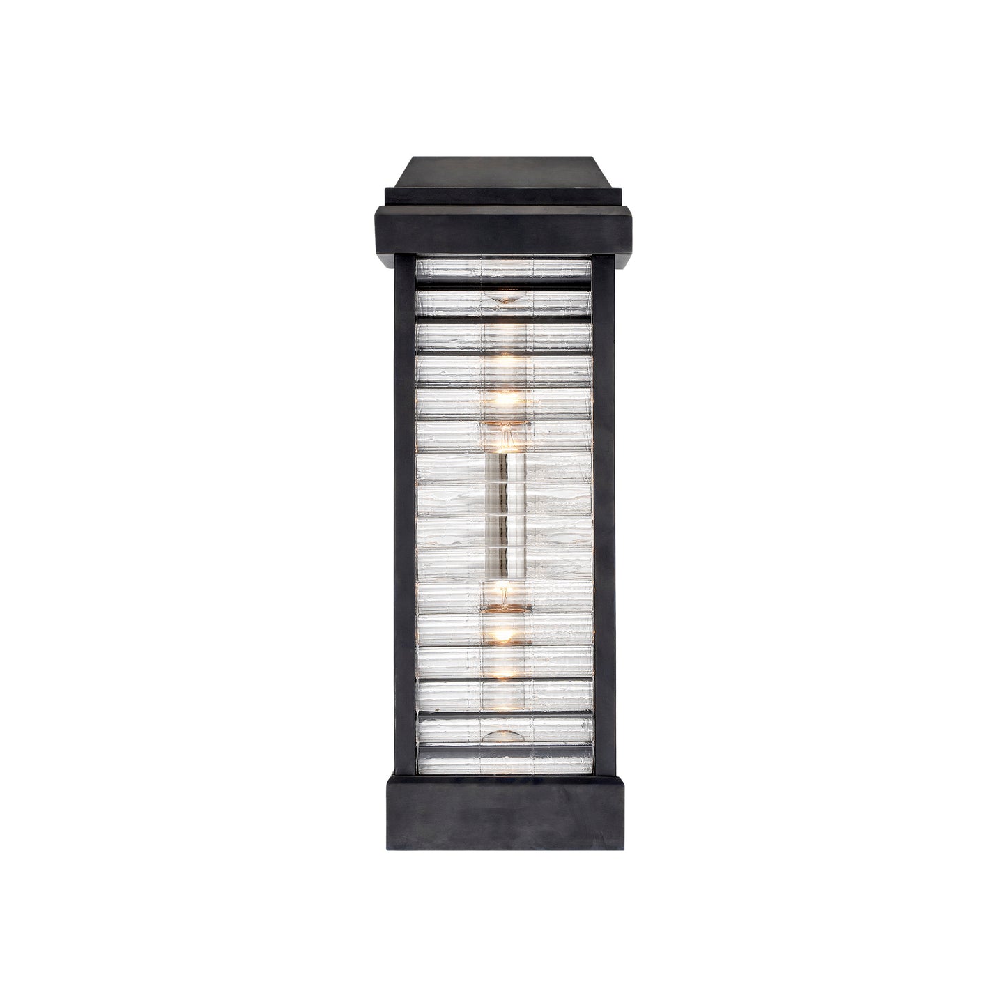 Dunmore Tell Curved Glass Louver Sconce
