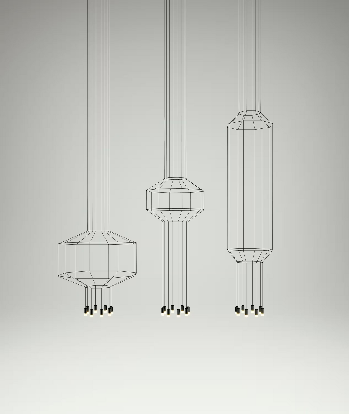 Wireflow Eight-Light Pendant