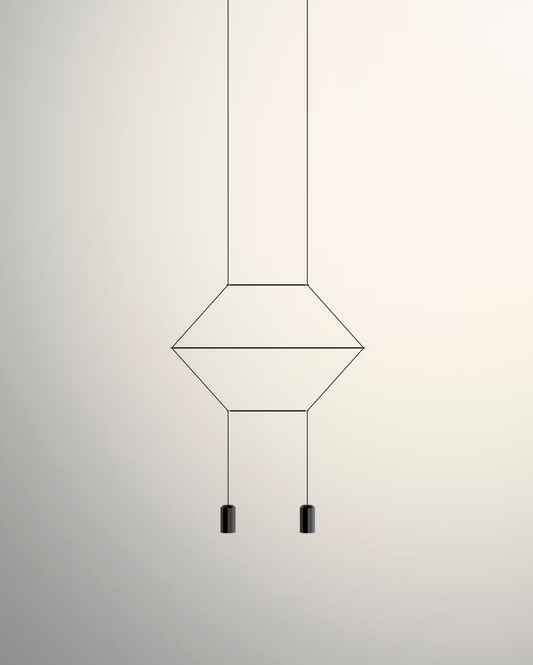 Wireflow Lineal Two-Light Pendant