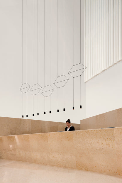 Wireflow Lineal Ten-Light Bar Pendant