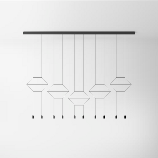 Wireflow Lineal Ten-Light Bar Pendant