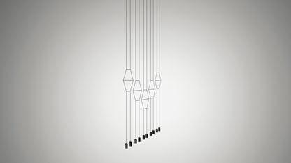 Wireflow Lineal Ten-Light Bar Pendant