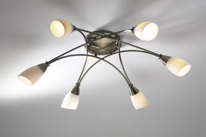 Bureau 6-Light Semi Flush