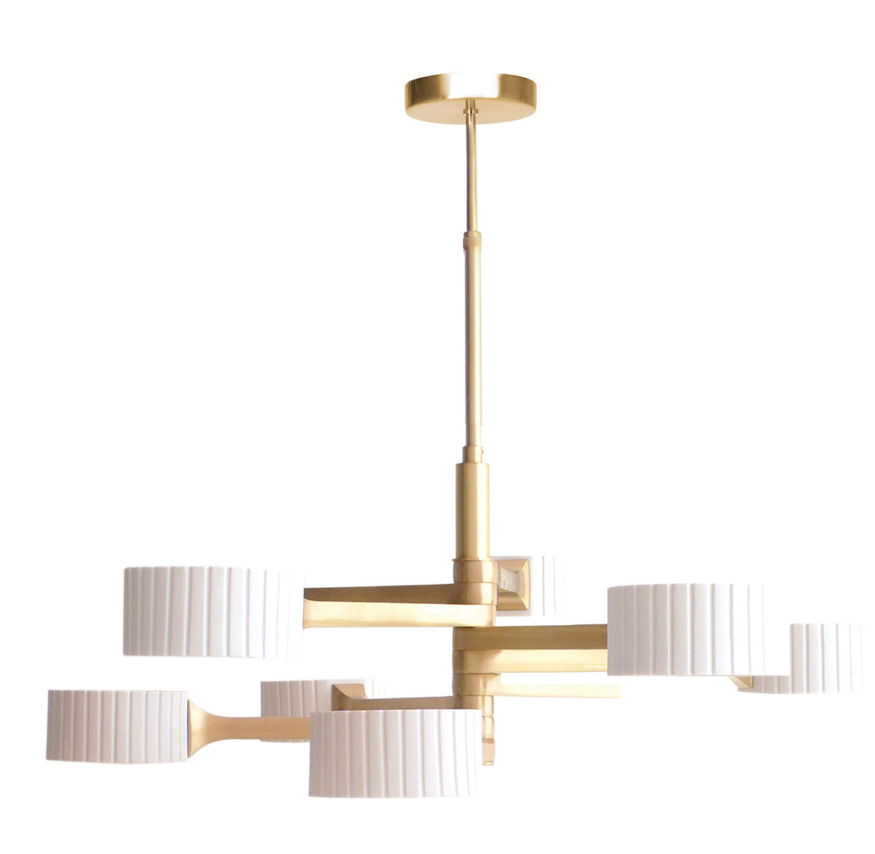 Brahma Nine-Light Pendant with Raw Porcelain