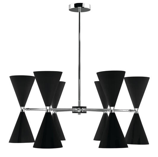 Diabolo Twelve-Light Chandelier