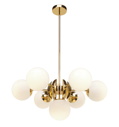 Sixty Seven-Light Pendant with White Glass