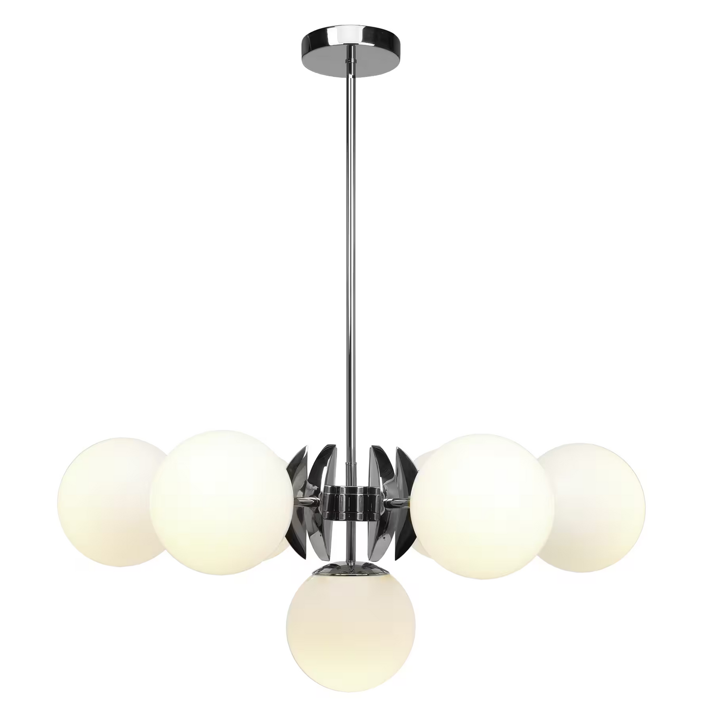 Sixty Seven-Light Pendant with White Glass