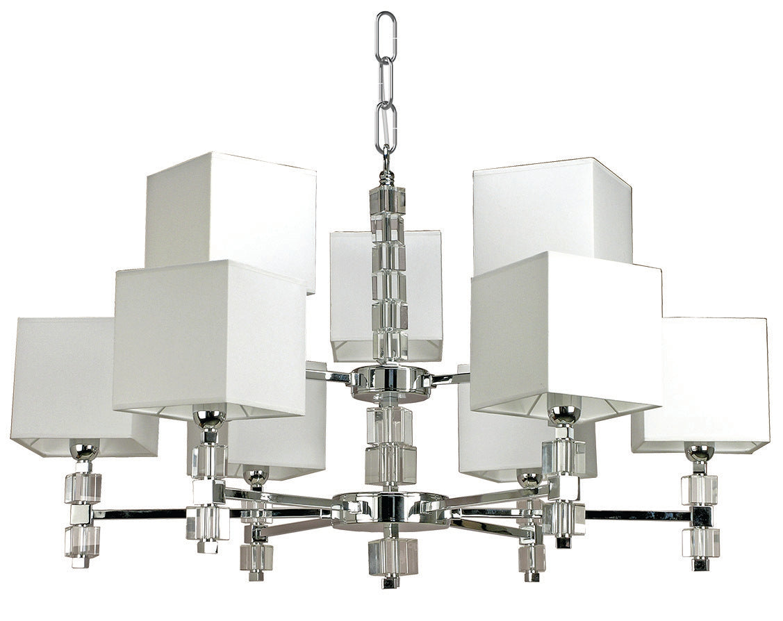 Blocks Nine-Light Chandelier
