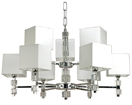 Blocks Nine-Light Chandelier