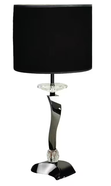 Aire Large Table Lamp with Asfour Lead Crystal