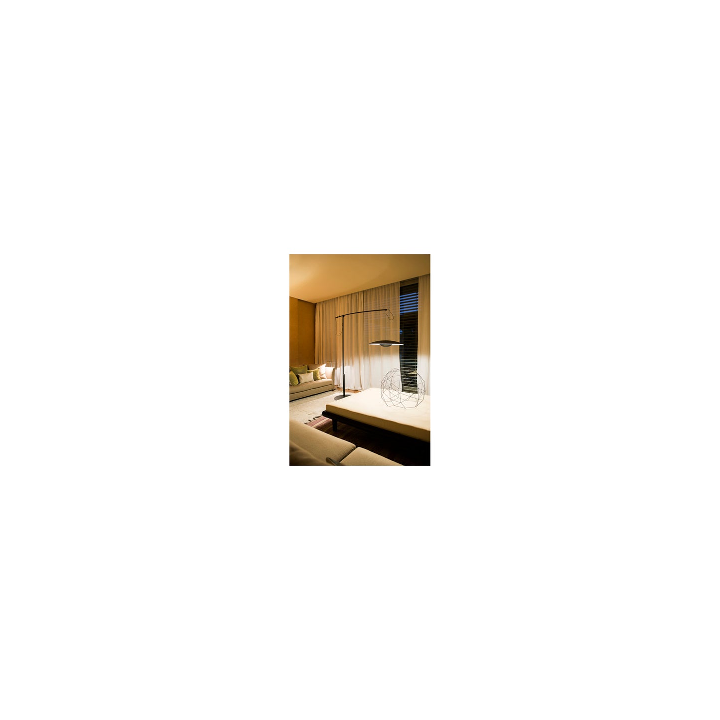 Ginger XL 42 Floor Lamp with Wood Diffuser