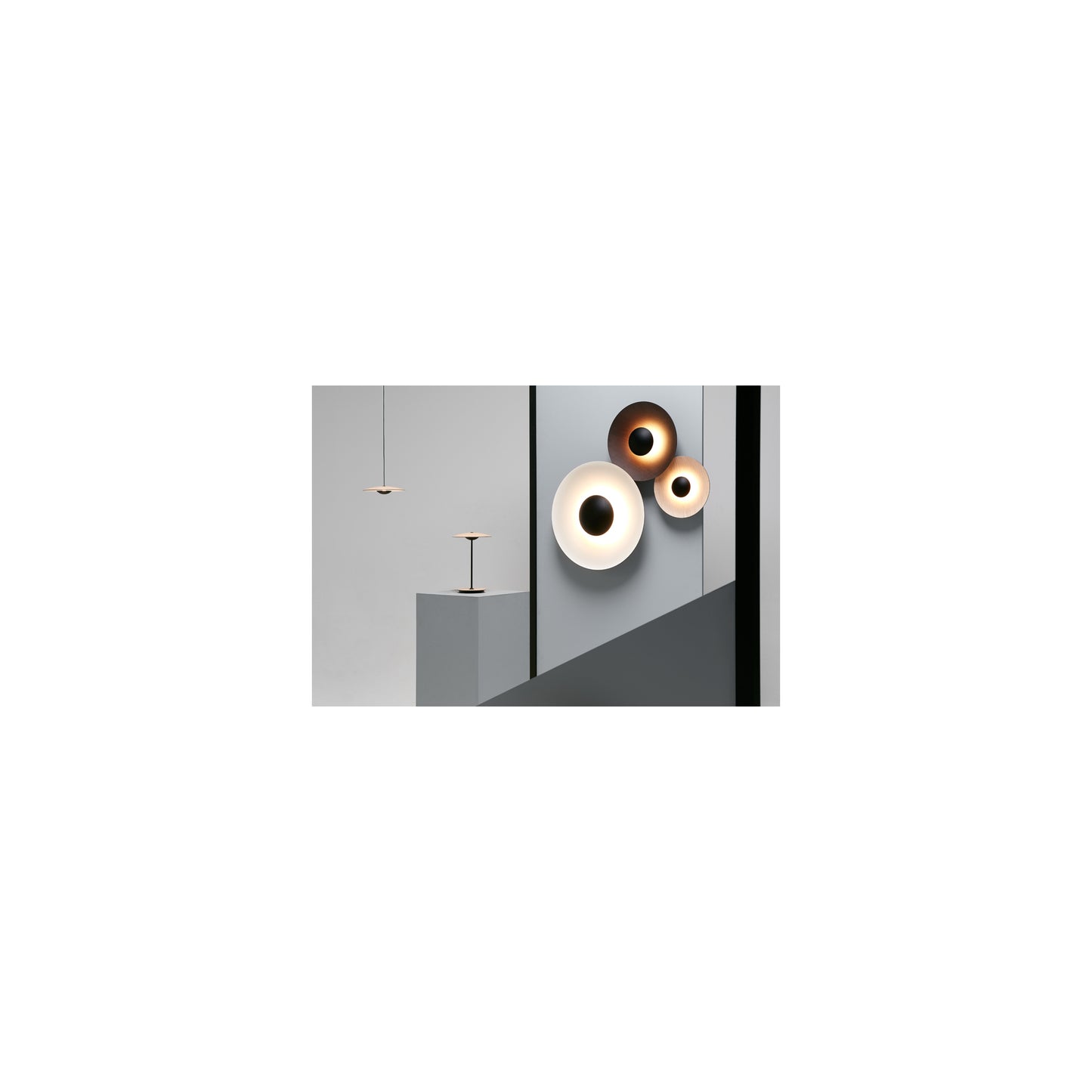 Ginger 60 C Large LED Wall Light with Lacquered Metal Aluminium Dissipater