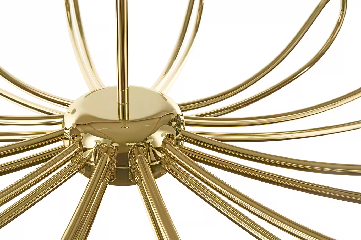 Papillion Dia 90 12-Light Chandelier with White Glass