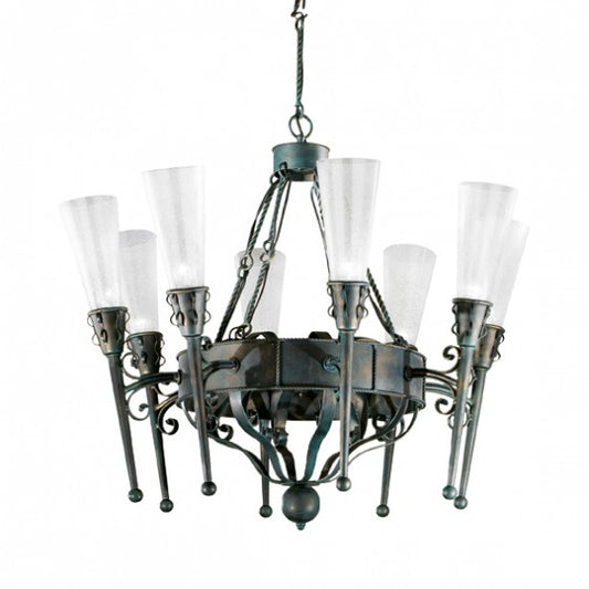 Fiaccole Eight-Light Chandelier