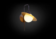 Orbits Adjustable Wall Light with White Glass