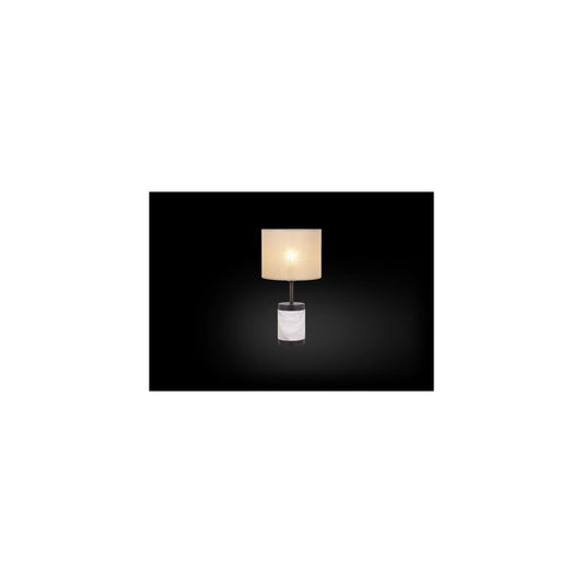 Stones Small Table Lamp Without Shade with Natural Alabaster