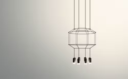 Wireflow Eight-Light Pendant