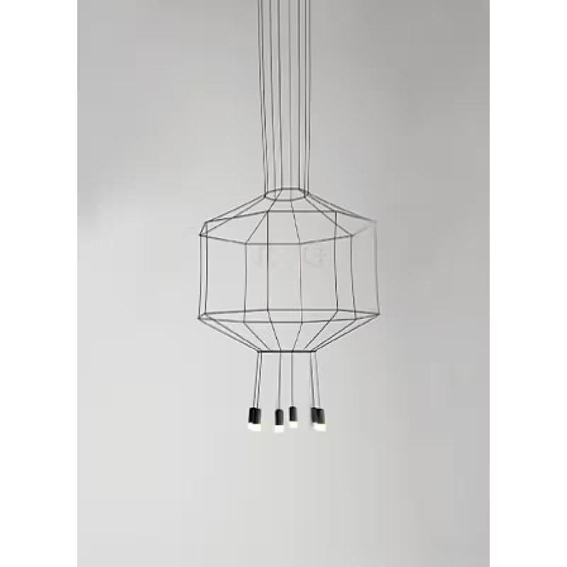 Wireflow Eight-Light Pendant