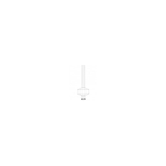 Wireflow Eight-Light LED Pendant Without Glass