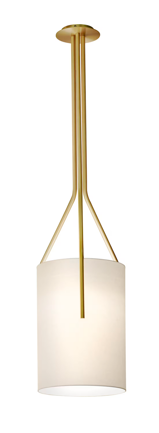 Arborescence Pendant with Three Claw enclosed Drop Paper Lampshade