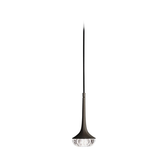 Flea LED Pendant with Pressed Clear Glass