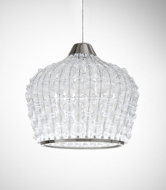 Crowns 491 Small LED Pendant with Blown Glass
