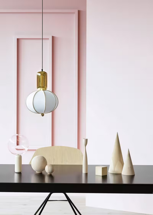 Balloon Small Pendant with Elegant Ceramic Base