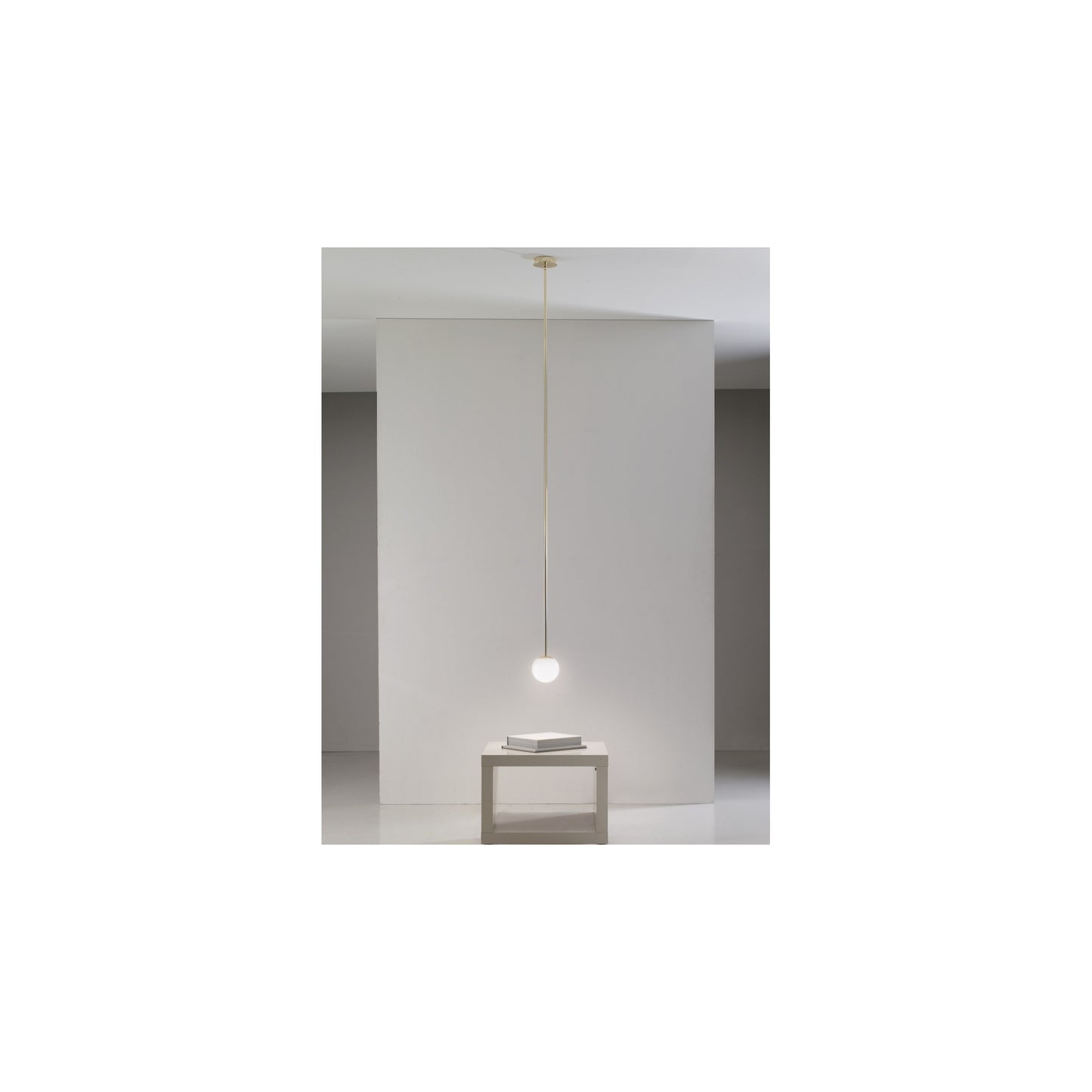 Arch One-Light Pendant with Thin Metal Tubes