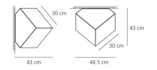 Edge 30 Large White Ceiling/Wall Lamp