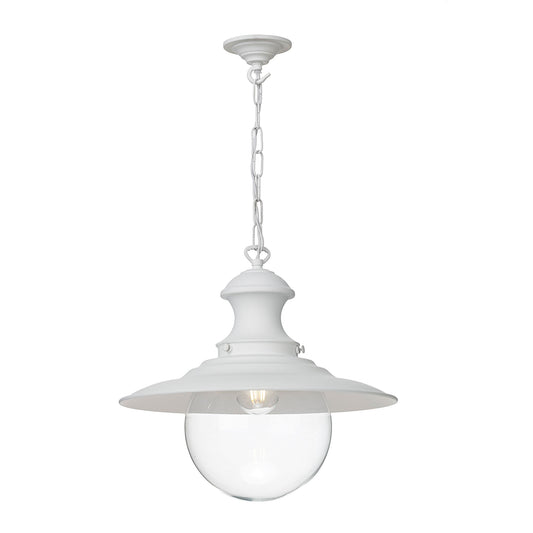 Station Large Clear Glass Pendant