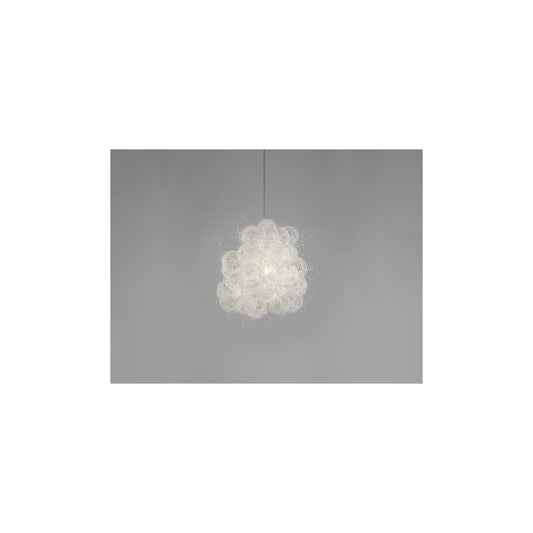 Blum White Pendant with Painted Stainless Steel Thread