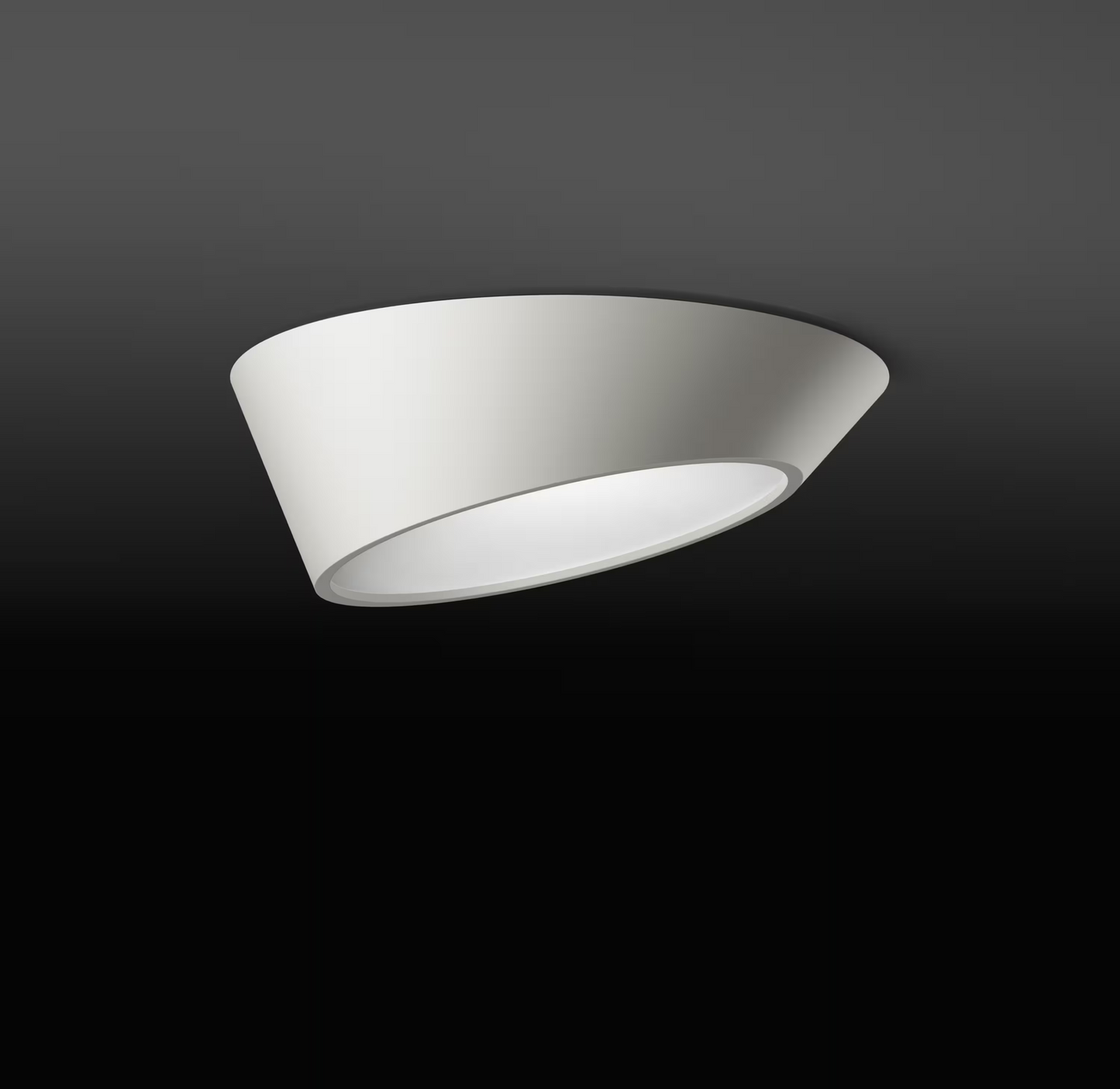 Plus Large Asymmetrical White Ceiling Surface