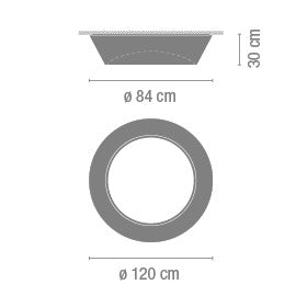 Plus Large Symmetrical White Ceiling Surface