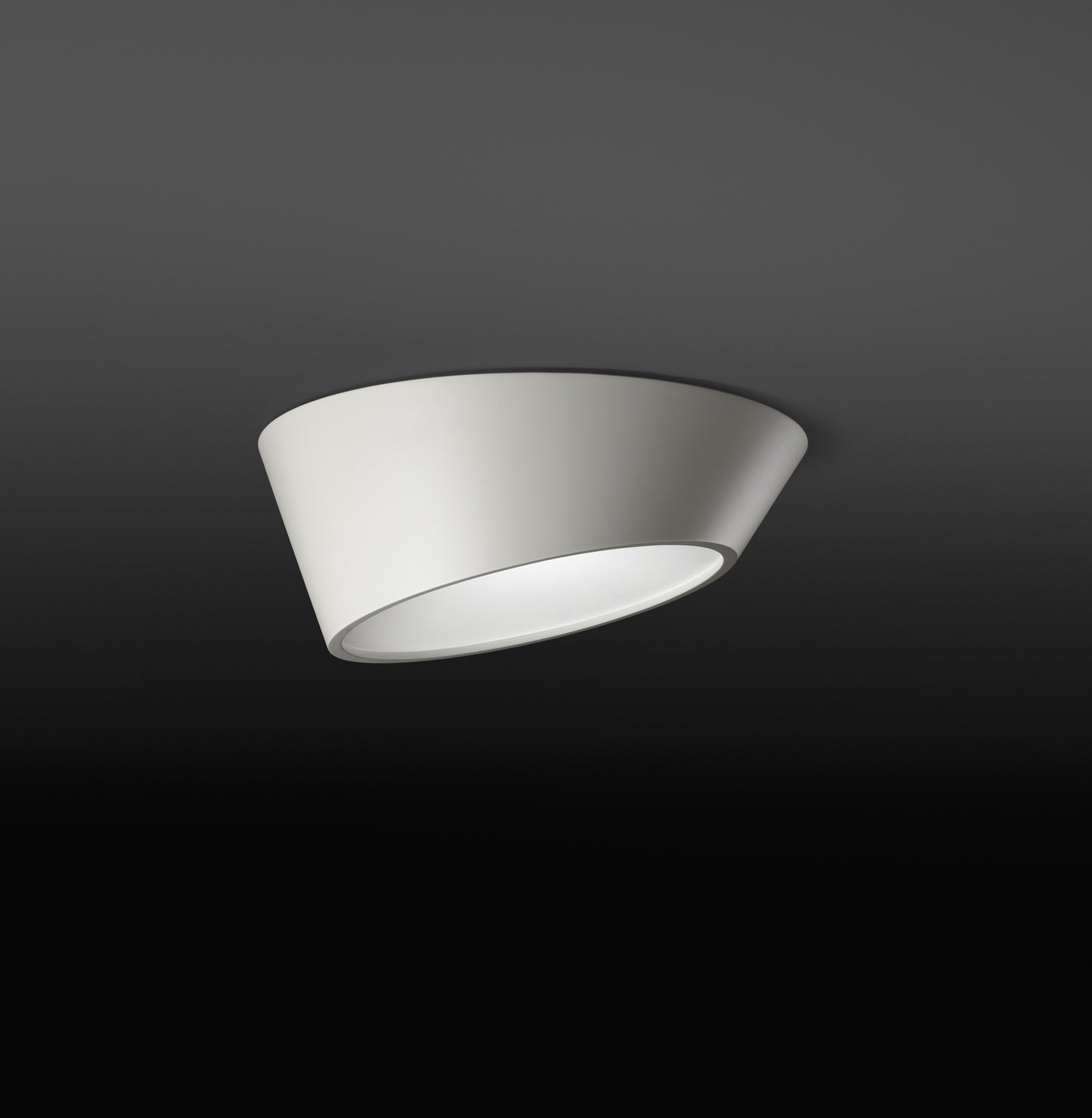 Plus Small Asymmetrical White Ceiling Surface