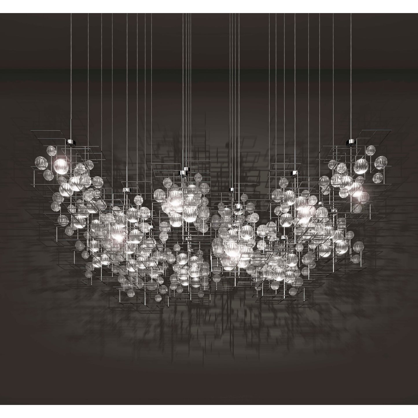 Moule S9 36-Light Pendant with Blown Glass Shade