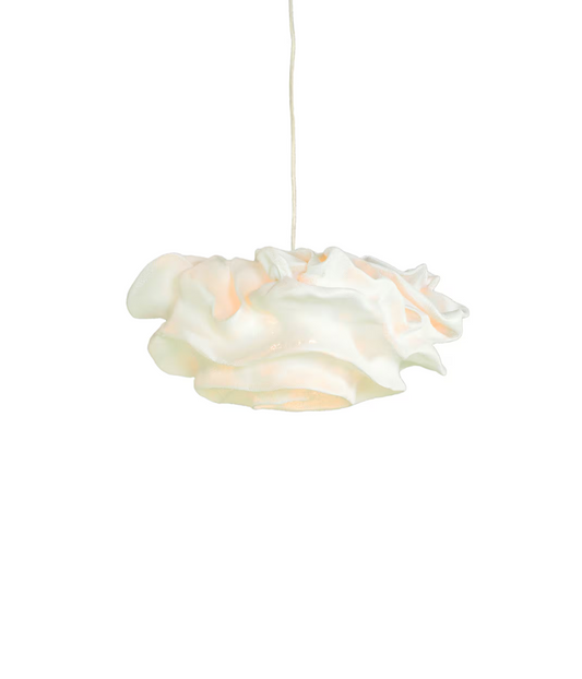 Nevo Small Pendant with Unique Organic Flower Shaped Hand Moulded Curves