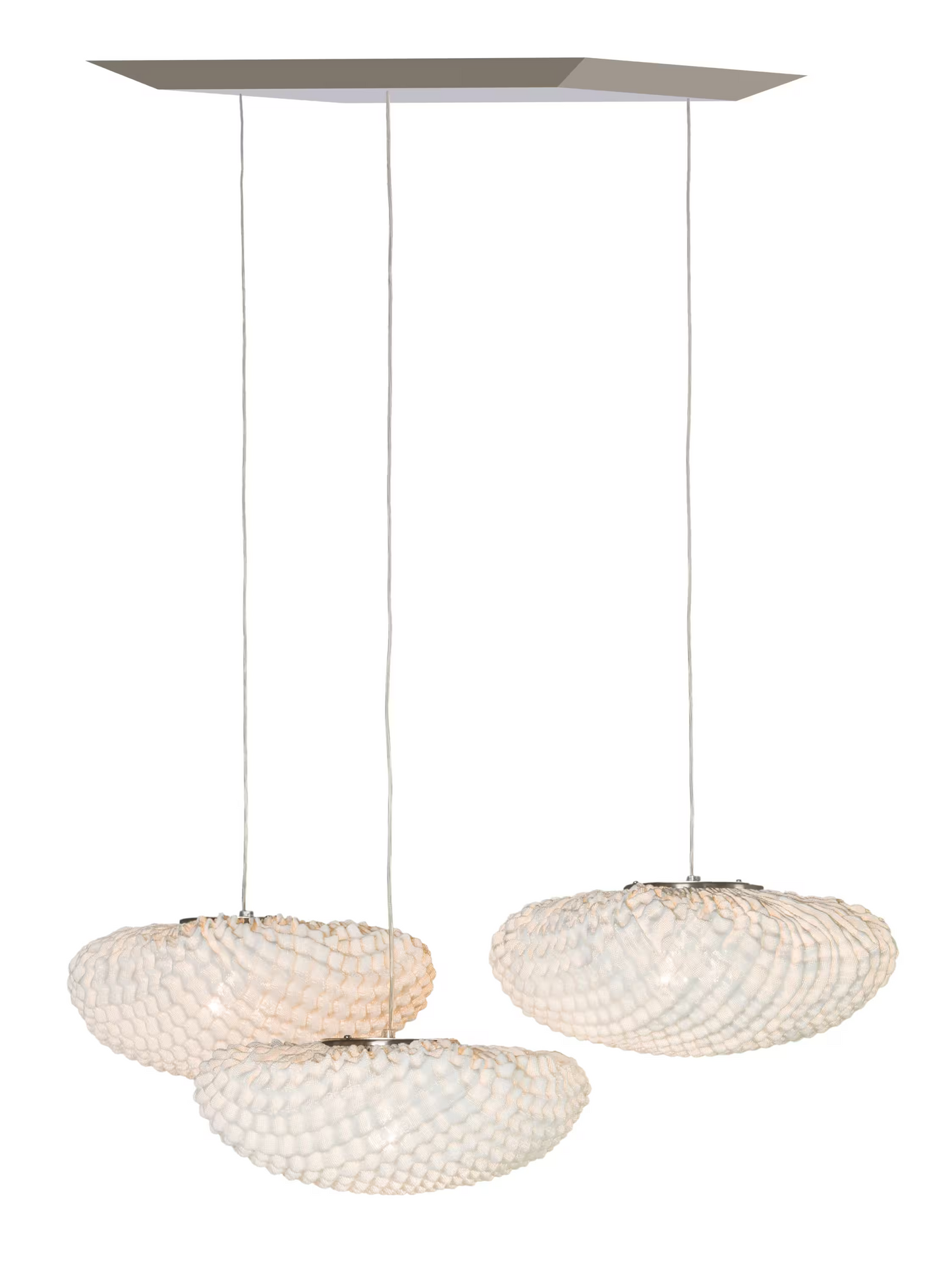 Tati Three-Light Oval Pendant