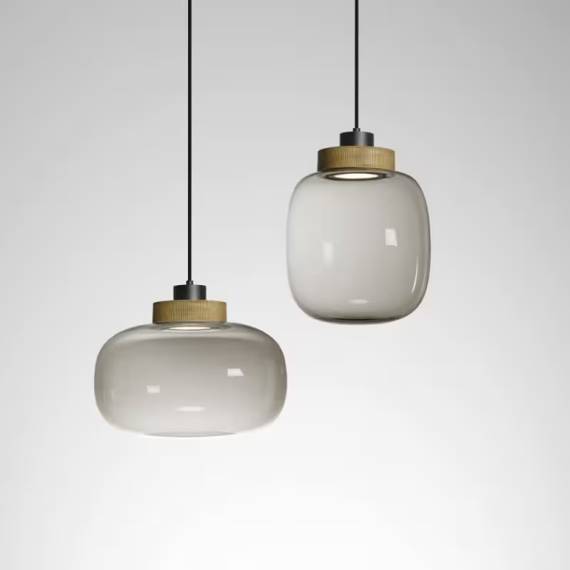 Legier Large LED Pendant with Blown Glass Diffusor