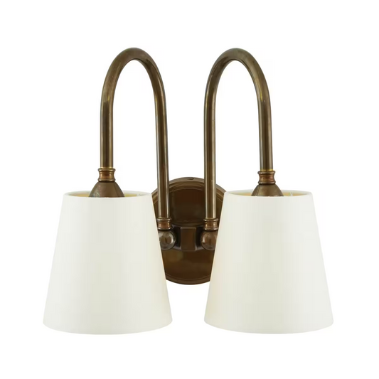 Uppsala Two-Arm Industrial Wall Light