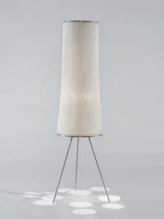 Ura Medium Floor Lamp with Painted Stainless Steel Mesh Shade