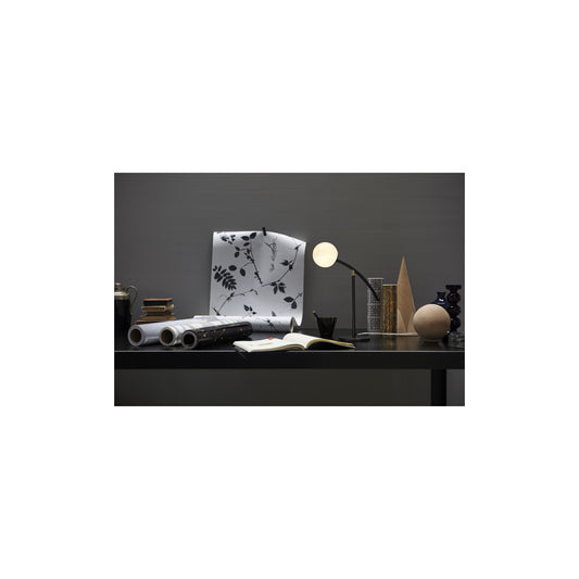 Arch Table Lamp with Thin Metal Tubes & Opal Glass