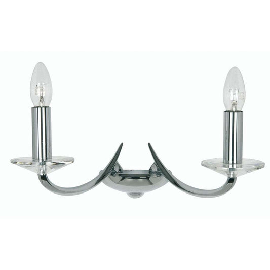 Bahia Two-Light Wall Lamp with Asfour Lead Crystal