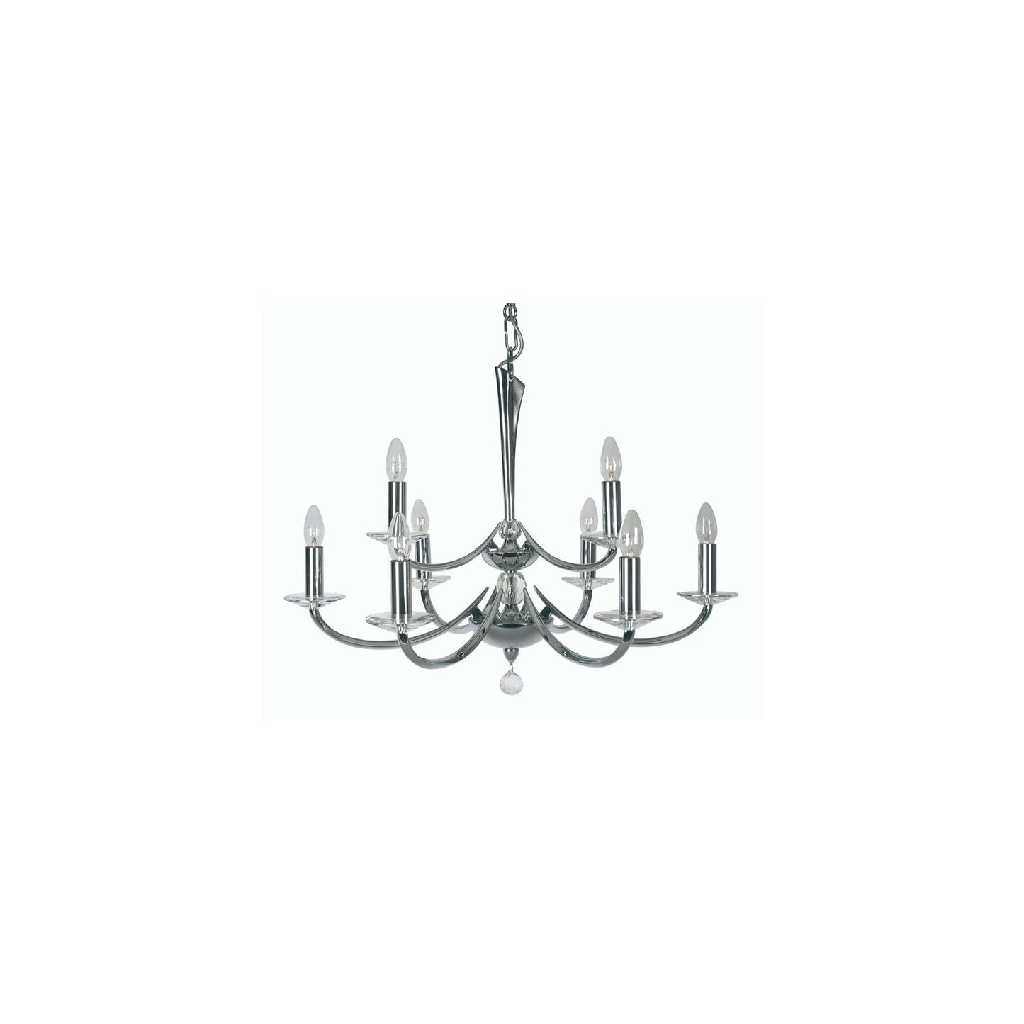 Bahia Nine-Light Chandelier with Asfour Lead Crystal
