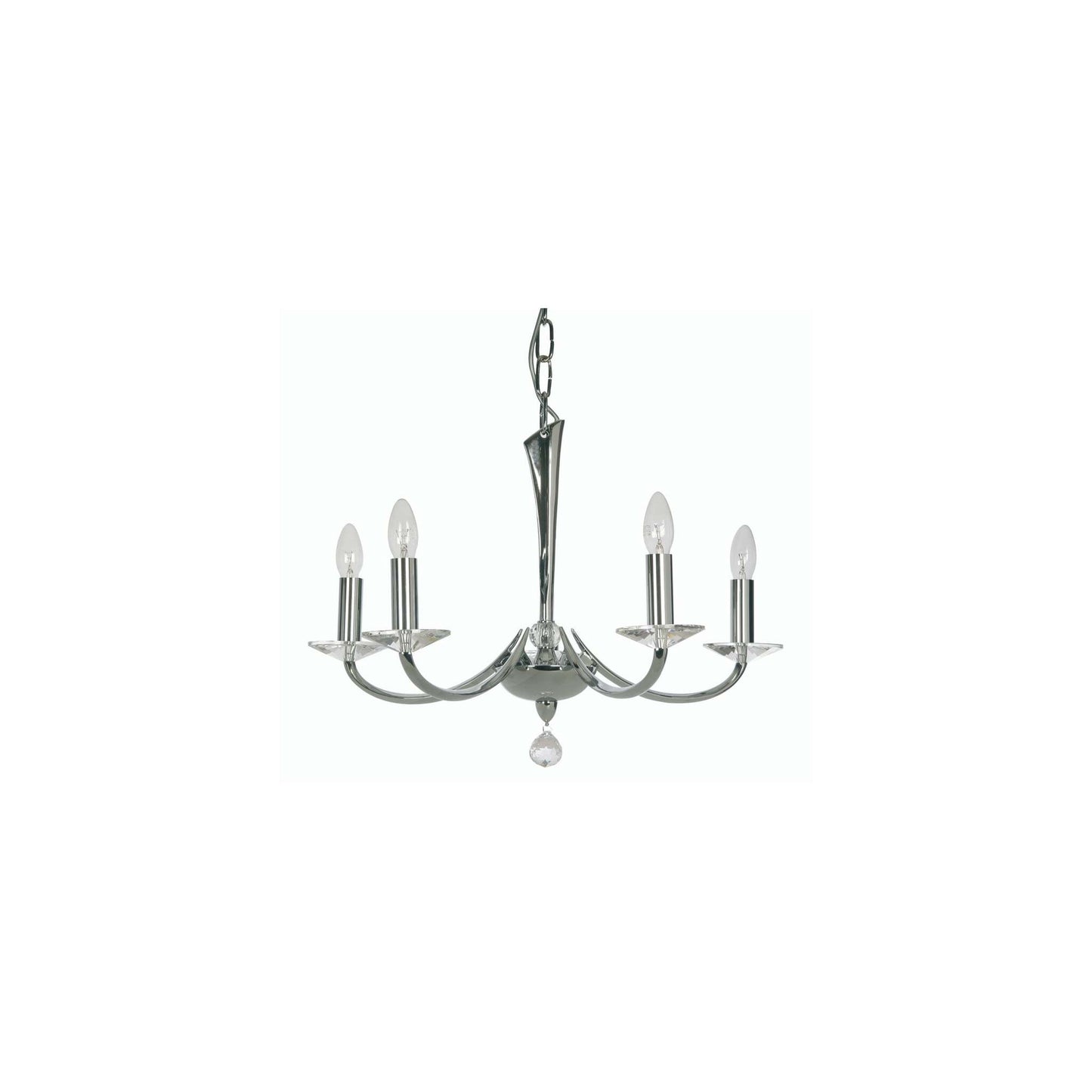 Bahia Five-Light Chandelier with Asfour Lead Crystal