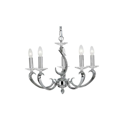 Esbelta Five-Light Chandelier with Asfour Lead Crystal
